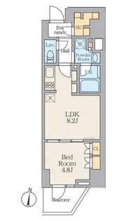 Alivis笹塚【9階】の間取り