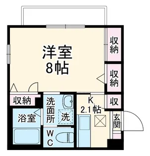 サングランドKT【105号室】の間取り