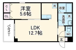(仮称)ジーメゾン清須アウラ【1階】の間取り