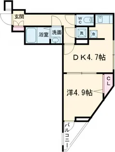ビバリーホームズ目黒鷹番【4階】の間取り