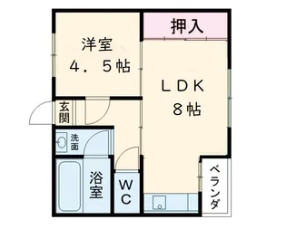 瓜生ハイツ【312号室】の間取り