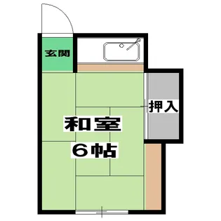 オカモクグランドハイツ【205号室】の間取り