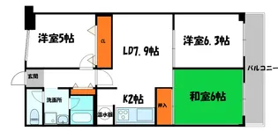 グリーンハイツ門真【2階】の間取り