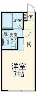 Casa Bella 南林間【2階】の間取り