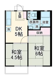 小野寺ハイツ【B206号室】の間取り