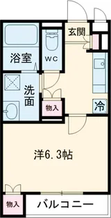 サニーサイド旗の台【1階】の間取り