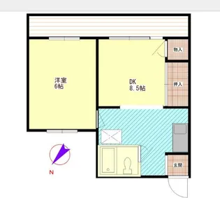 パティオ駒岡2号館【3階】の間取り