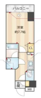 ヴァレッシア蒲田シティ【502号室】の間取り