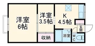 石田マンション【3階】の間取り