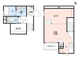 CB鴻巣サンティエ【101号室】の間取り