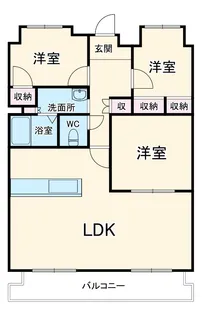 ロイヤルヒルズ待兼山【6階】の間取り