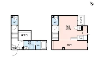 CB鴻巣サンティエ【203号室】の間取り