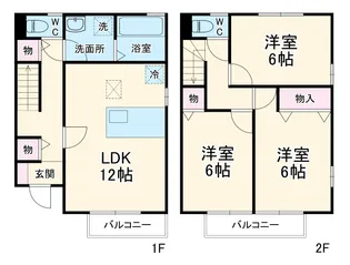 フレシール C 【1階】の間取り