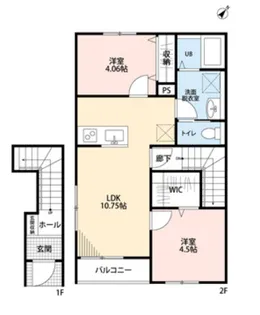 リーブルファイン和戸駅【2階】の間取り