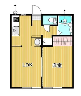 グランツ永田【1階】の間取り
