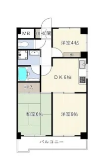 INOVE日野台【907号室】の間取り