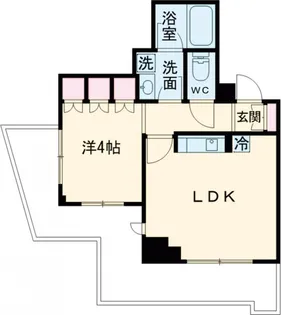 クレストコート旗の台【1階】の間取り