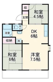 第二吉野ハイム【1階】の間取り
