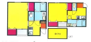 レジデンスTM河原町【1階】の間取り