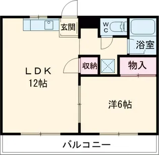 サンライフ若宮上【B103号室】の間取り