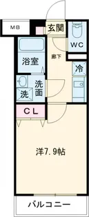 クレヴィスタ立石Ⅱ【5階】の間取り