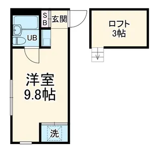 ブルーメヤツカ38【2階】の間取り