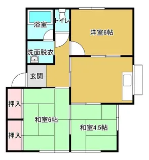 サンリーフ水守【201号室】の間取り