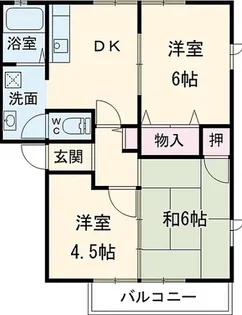 サンセリテA【202号室】の間取り