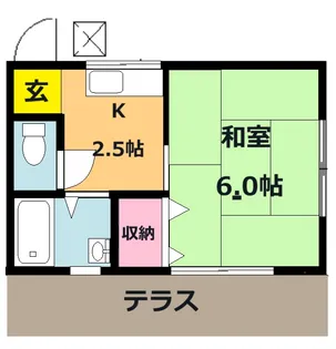 シティハイツ高橋A棟【1階】の間取り
