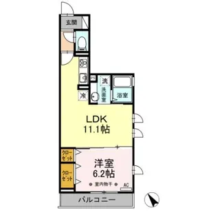 Blau Forst【3階】の間取り