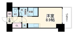 LOWLANDS西天満【5階】の間取り