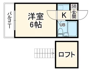 LIVE松戸【204号室】の間取り