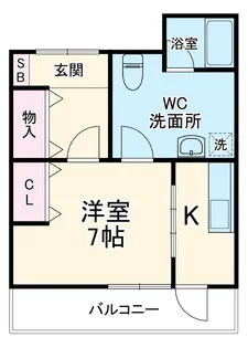 フレーズ向山【101号室】の間取り
