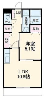 デル・デビューK【3階】の間取り