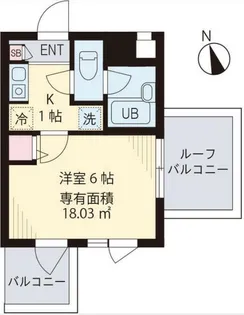 バーミープレイス高円寺【401号室】の間取り