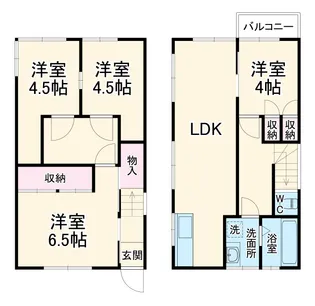 あつきコーポ【101号室】の間取り