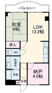 座間グリーンヒル【3階】の間取り
