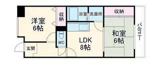 レジデンス鶴見緑地【4階】の間取り