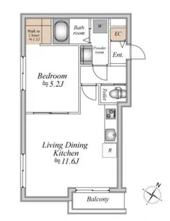 ザ・フォレスト明大前【2階】の間取り