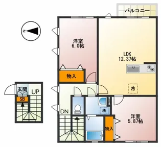 コンフォルト【2階】の間取り