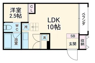 Park Side Mibu1【1階】の間取り