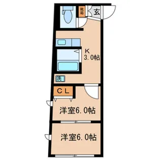 エスペランサ府中28【2階】の間取り