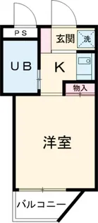 ガーデンスクエア飛田給【101号室】の間取り