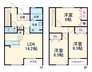 エルブルース【102号室】の間取り