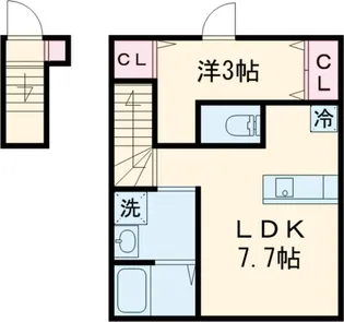 ソルナクレイシア学芸大学【2階】の間取り