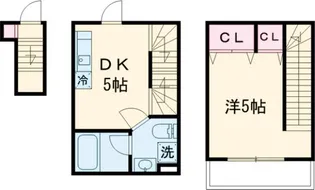 ソルナクレイシア学芸大学【203号室】の間取り