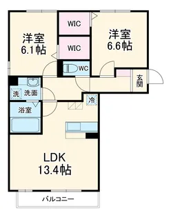 サウススクエア 3番館【1階】の間取り