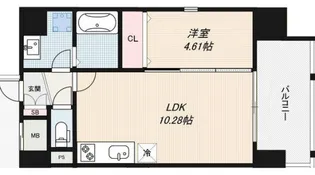 ALZA KITAHORIE【7階】の間取り