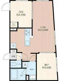 STRIPES 用賀Ⅱ【4階】の間取り