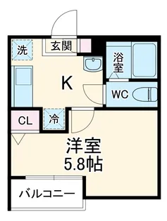 エクセラン北松戸【3階】の間取り